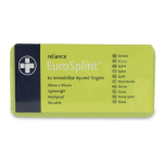 Reliance Medical EuroSplint Finger Splint - 95mm x 45mm - Green/Blue