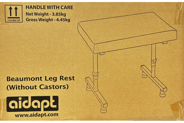Aidapt Beaumont Height Adjustable Leg Rest Stool Without Castors VG818