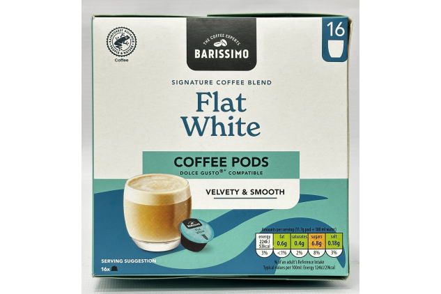 Barissimo Flat White Coffee Pods Dolce Gusto Compatible 96 Pods