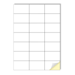 Creavvee 21 Sticker per Sheet 25 A4 Sheets, Art & Craft Printable White Sticker Paper Label for Laser/Inkjet Printers Sticker Size 70 x 42.3mm