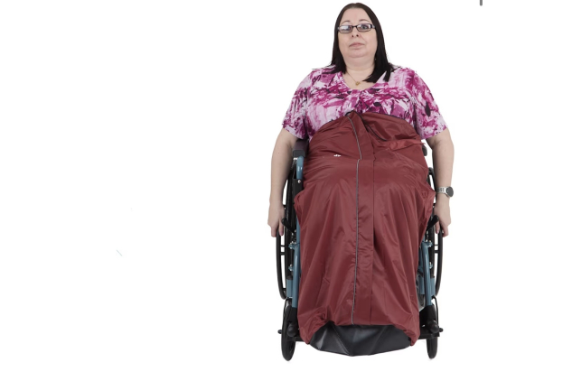 Days Wheelchair Cosy Fleece Lined Burgundy Size Small