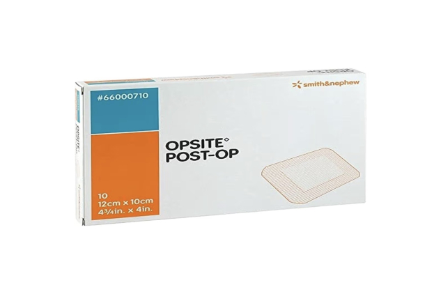 Smith & Nephew SJ66000710 Opsite Post-Op Dressing with Pad, 10cm x 12cm, Pack of 10 Imperfect Packaging