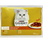 Purina Gourmet Gold Sauce Delight Cat Food Variety Pack 12 x 85g
