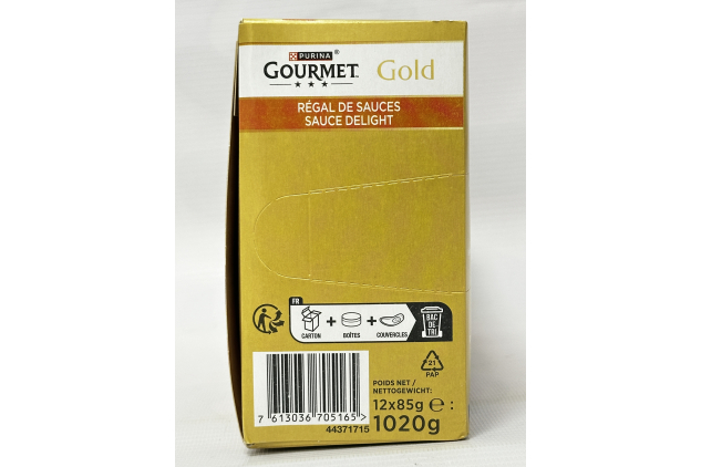 Purina Gourmet Gold Sauce Delight Cat Food Variety Pack 12 x 85g