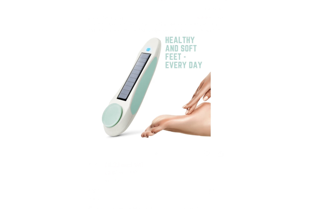 Electric Callus Remover Rechargeable Foot File for Hard Skin & Cracked Heels | USB & Solar Charging Pedicure Tool