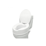 PEPE Mobility Raised Toilet Seat with Lid 6 Inch (15 cm), Riser for Hip Replacement, Booster Extension Seat, Toilet Aids for Disabled and Elderly
