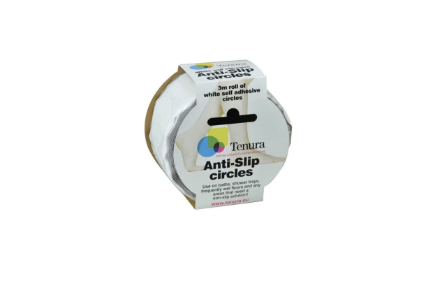 Anti-Slip Bath and Shower Stickers - Round Non-Slip Surface - 3m Roll - Designed for Baths & Shower Trays - Helps Prevent Accidents