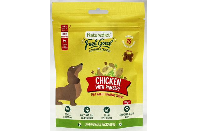 Naturediet Feel Good Chicken with Parsley Dog Training Treats 8 x 100g
