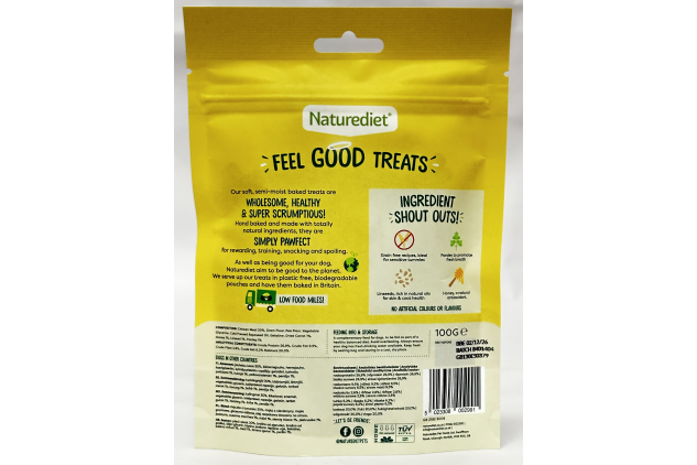 Naturediet Feel Good Chicken with Parsley Dog Training Treats 8 x 100g