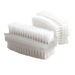 Plastic Nail Brush White Pack of 2
