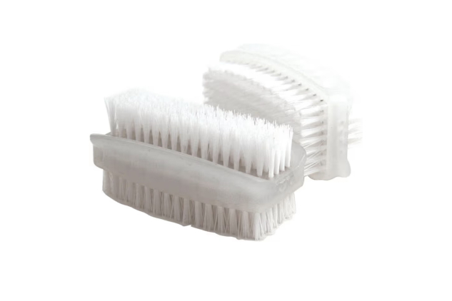 Plastic Nail Brush White Pack of 2