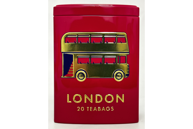Ahmad Tea Colourful London Caddy English Breakfast Tea 20 Teabags 40g