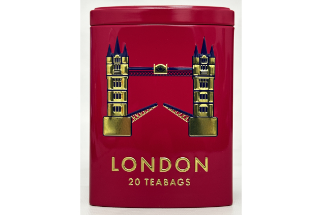 Ahmad Tea Colourful London Caddy English Breakfast Tea 20 Teabags 40g