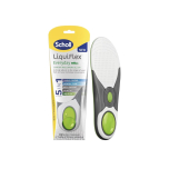 Scholl LiquiFlex Everyday Insoles for Women, 5-in-1 Supportive Insoles with Memory Foam, Arch Support, GelActiv, and Odour Control Trim to Fit UK Size S (3.5-7.5), 1 Pair