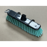 JVL Lightweight Indoor Angled Soft Bristle Sweeping Brush Head Turquoise Grey