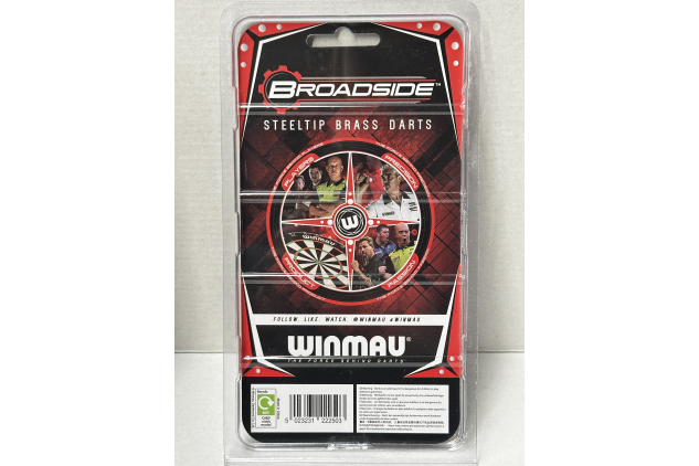 Winmau Broadside Steel Tip Brass Darts 22g