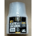 Superior Plastic Food Containers 470ml 8 Pack for Storing Freezing & Reheating