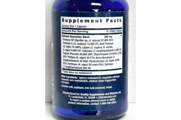 Life Extension Extraordinary Enzymes 60 Capsules Dietary Supplement