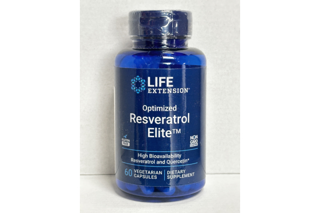Life Extension Optimized Resveratrol Elite 60 Vegetarian Capsules