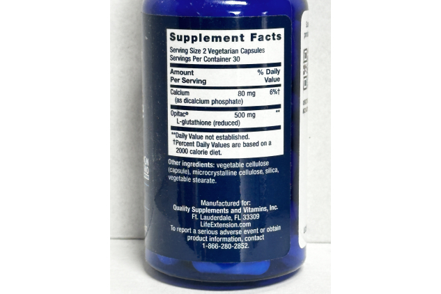 Life Extension Glutathione 60 Vegetarian Capsules