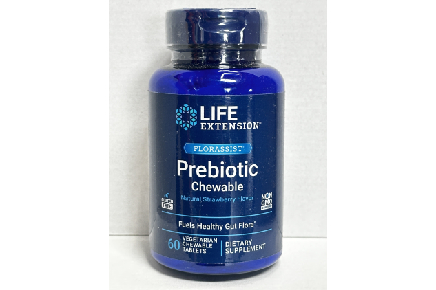 Life Extension Florassist Prebiotic Chewable Strawberry 60 Vegetarian Tablets