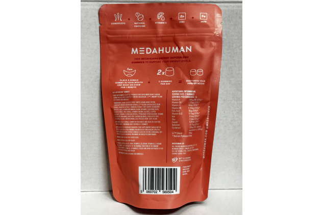 Medahuman Energy Superblend Gummies Berry Flavour 30 Gummies