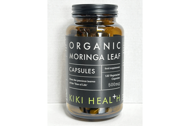 KIKI Health Organic Moringa Leaf 500mg 120 Vegetarian Capsules