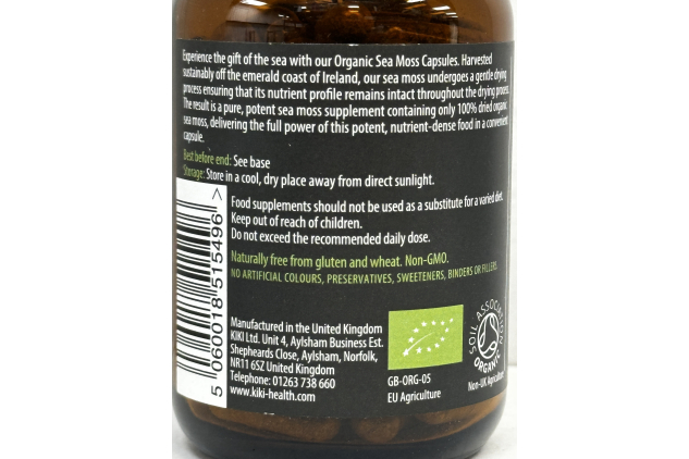 KIKI Health Organic Sea Moss 500mg 90 Capsules