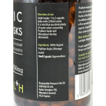 KIKI Health Organic Psyllium Husks 850mg 120 Vegetarian Capsules