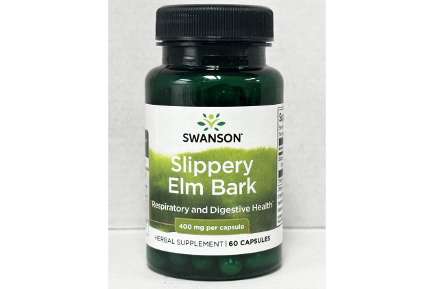 Swanson Slippery Elm Bark 400mg 60 Capsules