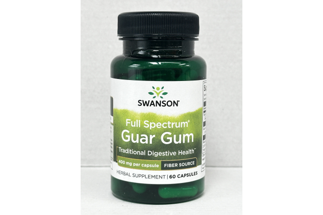 Swanson Full Spectrum Guar Gum 400mg 60 Capsules
