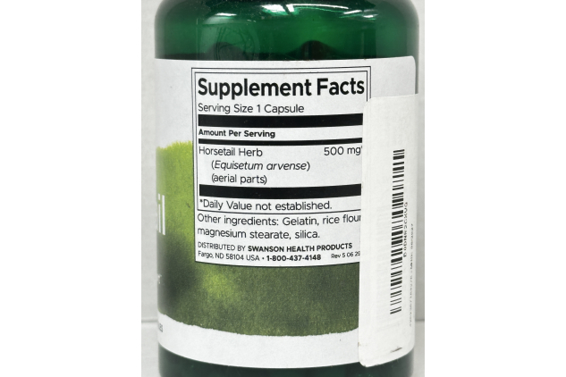 Swanson Horsetail Herb 500mg 90 Capsules