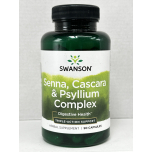 Swanson Senna Cascara & Psyllium Complex 90 Capsules