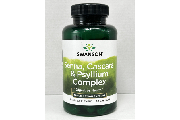 Swanson Senna Cascara & Psyllium Complex 90 Capsules