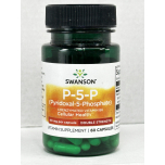 Swanson P-5-P Vitamin B6 40mg 60 Capsules Pyridoxal-5-Phosphate