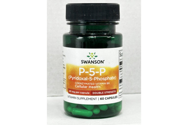 Swanson P-5-P Vitamin B6 40mg 60 Capsules Pyridoxal-5-Phosphate