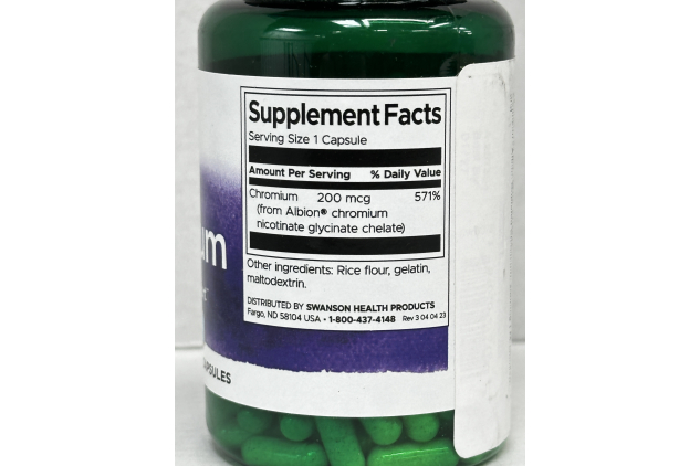 Swanson Albion Chromium 200mcg 180 Capsules