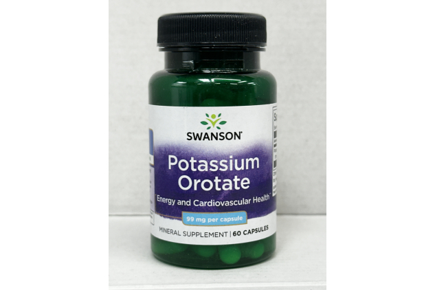 Swanson Potassium Orotate 99mg 60 Capsules