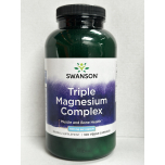 Swanson Triple Magnesium Complex 400mg 300 Vegan Capsules