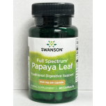 Swanson Full Spectrum Papaya Leaf 400mg 60 Capsules