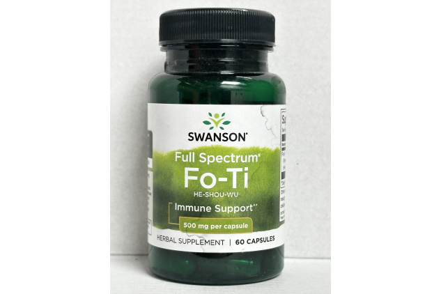 Swanson Full Spectrum Fo-Ti He-Shou-Wu 500mg 60 Capsules