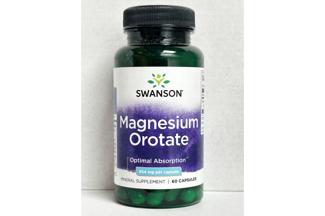 Swanson Magnesium Orotate 654mg 60 Capsules