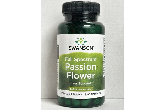 Swanson Full Spectrum Passion Flower 500mg 60 Capsules