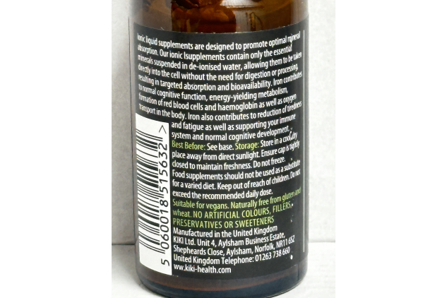 KIKI Health Ionic Iron Liquid Concentrate 50ml Mineral Drops