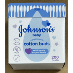 Johnson’s Baby Cotton Buds 6 x 200 Buds Plastic Free Paper Sticks