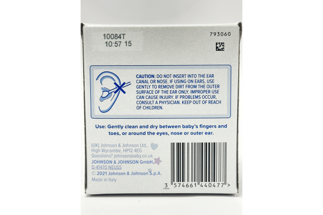 Johnson’s Baby Cotton Buds 6 x 200 Buds Plastic Free Paper Sticks