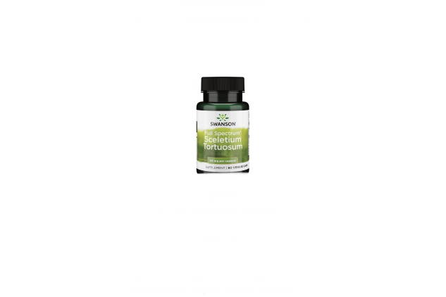 Swanson Full Spectrum Sceletium Tortuosum 50mg 60 Veggie Capsules