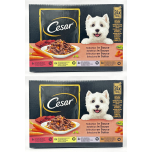 Cesar Selection in Sauce Dog Food Pouches 48 x 100g Favourites