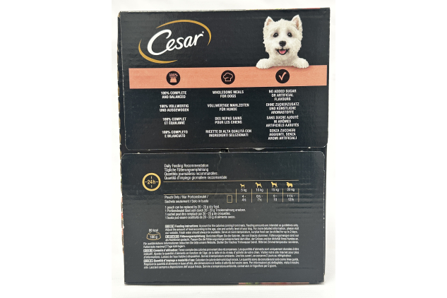 Cesar Selection in Sauce Dog Food Pouches 48 x 100g Favourites