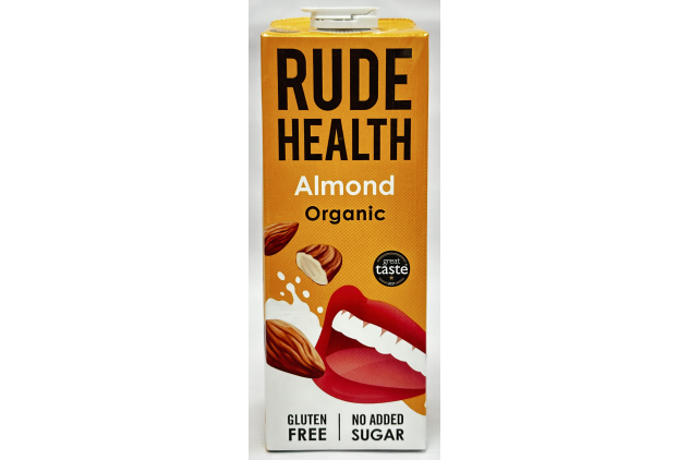 Rude Health Organic Almond Drink 6 x 1L Gluten Free No Added Sugar